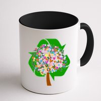 Recycle Reuse Reduce Flower Tree Mug