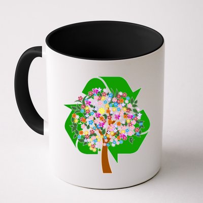 Recycle Reuse Reduce Flower Tree Mug