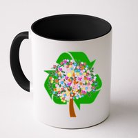 Recycle Reuse Reduce Flower Tree Mug