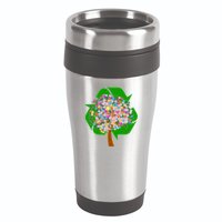 Recycle Reuse Reduce Flower Tree 16oz Travel Tumbler