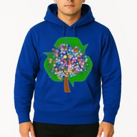Recycle Reuse Reduce Flower Tree Hoodie