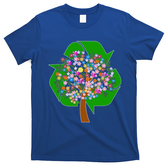 Recycle Reuse Reduce Flower Tree T-Shirt
