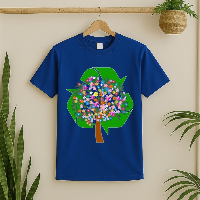 Recycle Reuse Reduce Flower Tree T-Shirt