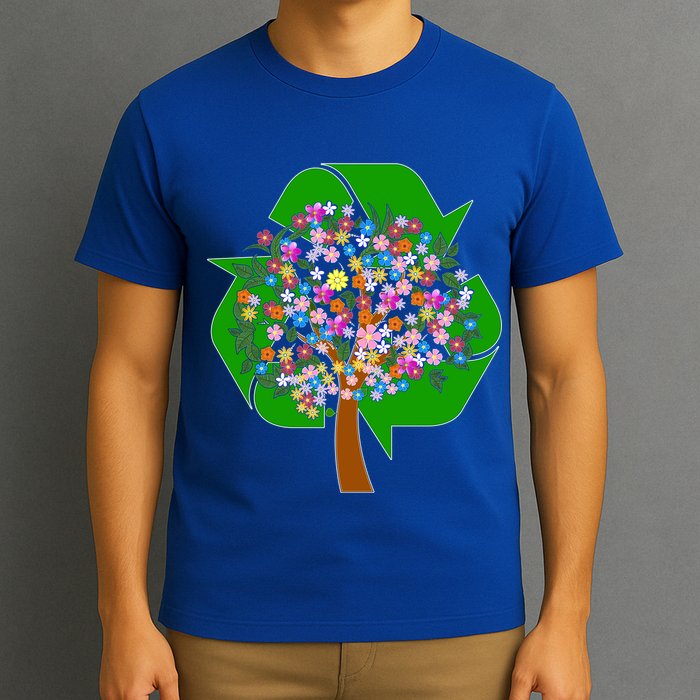 Recycle Reuse Reduce Flower Tree T-Shirt