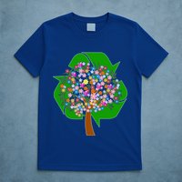 Recycle Reuse Reduce Flower Tree T-Shirt