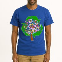 Recycle Reuse Reduce Flower Tree Tall T-Shirt