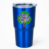 Recycle Reuse Reduce Flower Tree Tumbler