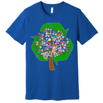 Recycle Reuse Reduce Flower Tree Premium T-Shirt