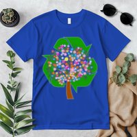 Recycle Reuse Reduce Flower Tree Premium T-Shirt