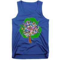 Recycle Reuse Reduce Flower Tree Tank Top