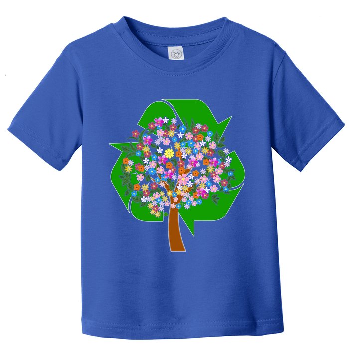 Recycle Reuse Reduce Flower Tree Toddler T-Shirt