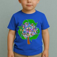 Recycle Reuse Reduce Flower Tree Toddler T-Shirt