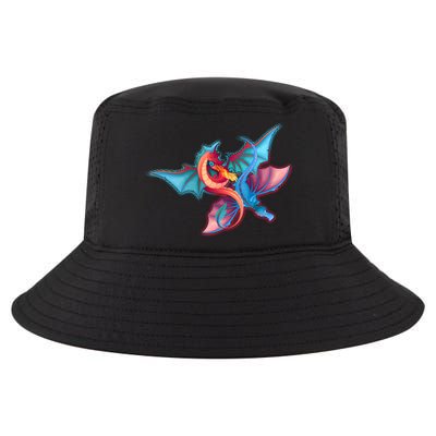 Red And Blue Flying Dragons Cool Comfort Performance Bucket Hat