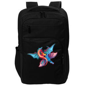 Red And Blue Flying Dragons Impact Tech Backpack