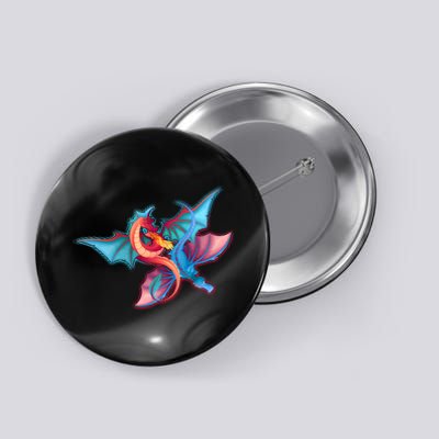 Red And Blue Flying Dragons Button