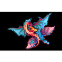 Red And Blue Flying Dragons Bumper Sticker