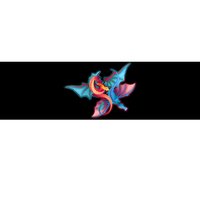 Red And Blue Flying Dragons Bumper Sticker