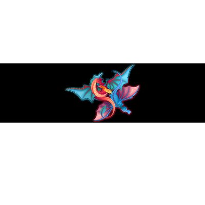 Red And Blue Flying Dragons Bumper Sticker