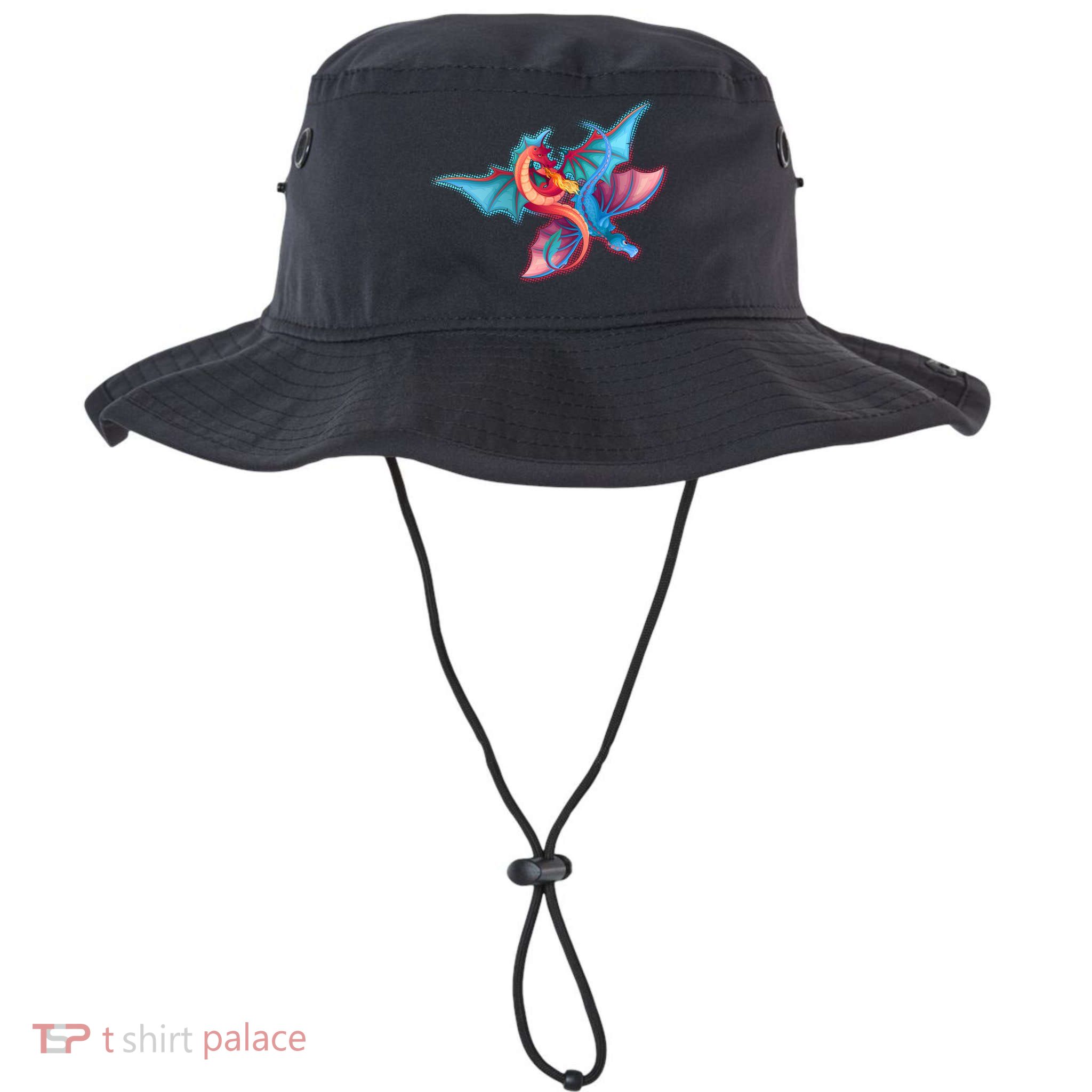 Red And Blue Flying Dragons Legacy Cool Fit Booney Bucket Hat