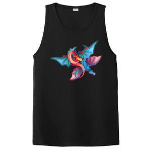 Red And Blue Flying Dragons PosiCharge Competitor Tank