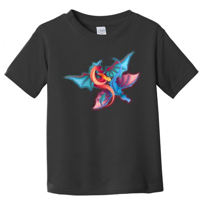 Red And Blue Flying Dragons Toddler T-Shirt