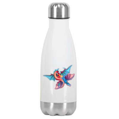 Red And Blue Flying Dragons Stainless Steel Insulated Water Bottle