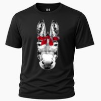 Red Bandanna Gangster Donkey Cooling Performance Crew T-Shirt