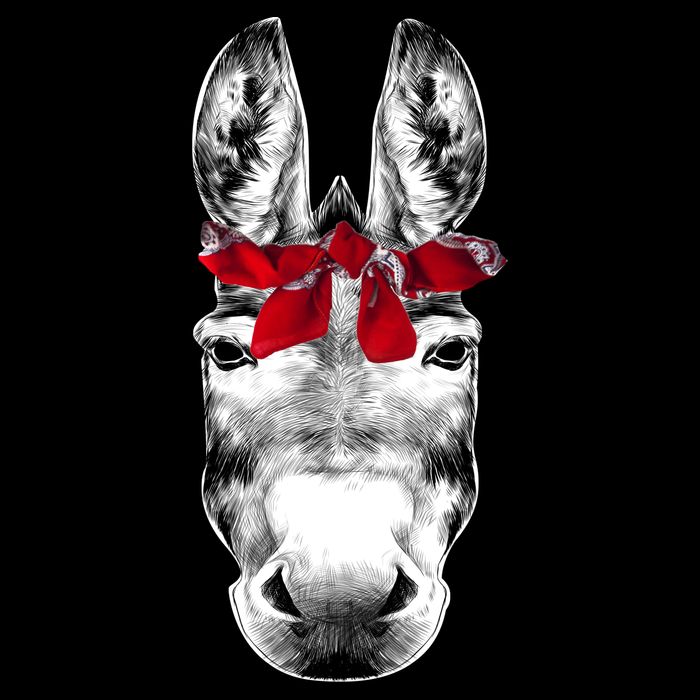 Red Bandanna Gangster Donkey Cooling Performance Crew T-Shirt