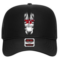 Red Bandanna Gangster Donkey Trucker Hat