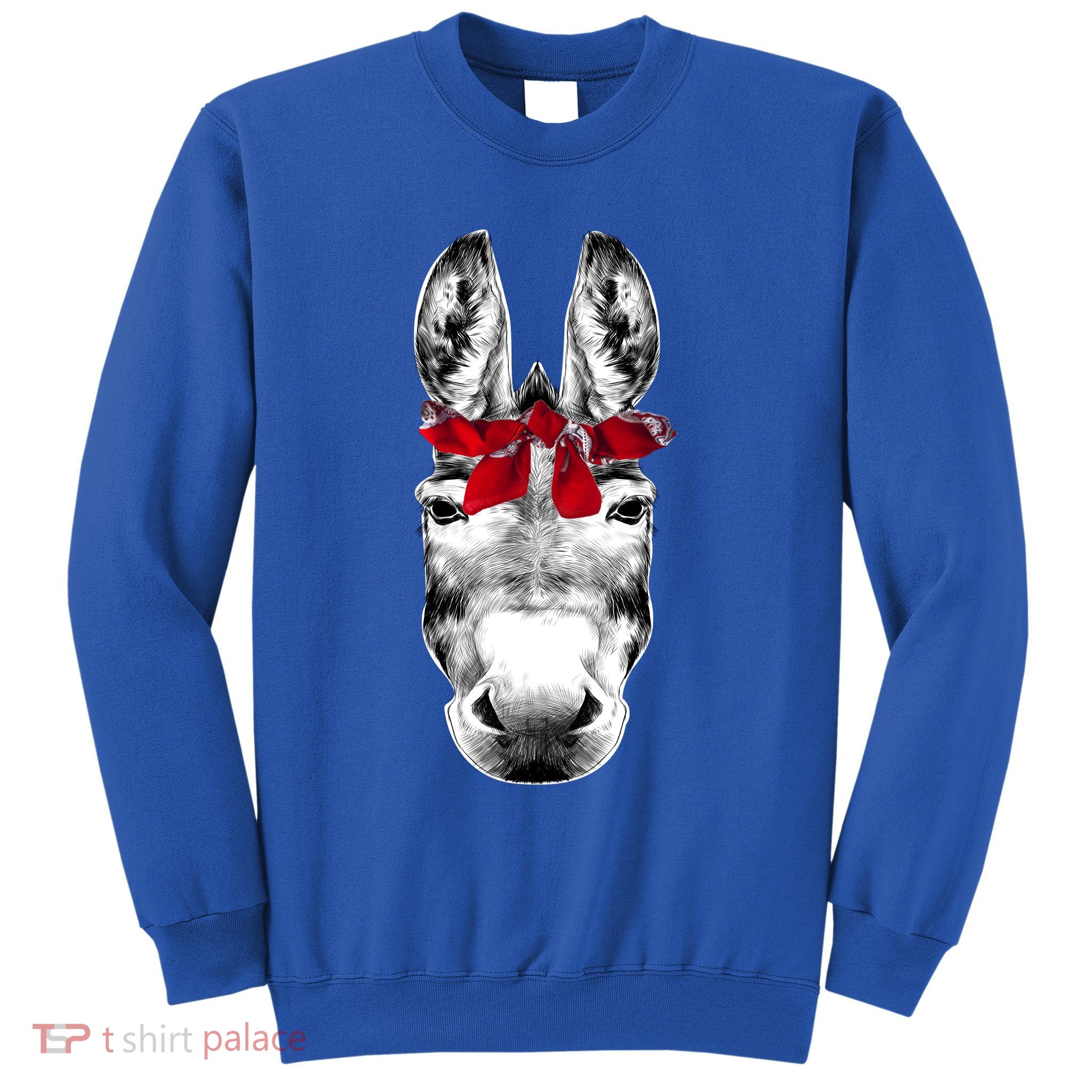 Red Bandanna Gangster Donkey Sweatshirt