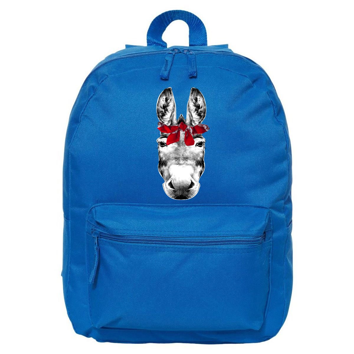 Red Bandanna Gangster Donkey 16 in Basic Backpack