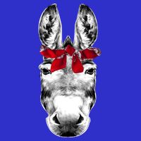 Red Bandanna Gangster Donkey Poster