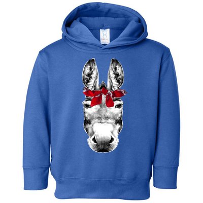 Red Bandanna Gangster Donkey Toddler Hoodie