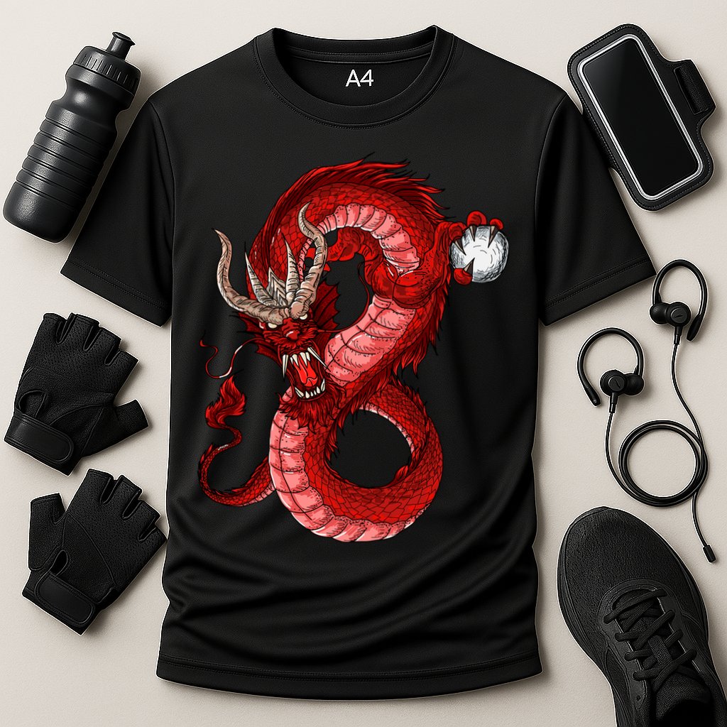 Red Dragon Cooling Performance Crew T-Shirt