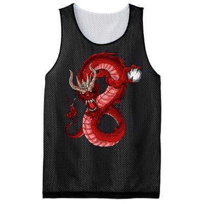 Red Dragon Mesh Reversible Basketball Jersey Tank