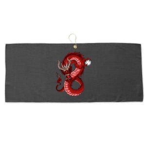 Red Dragon Large Microfiber Waffle Golf Towel