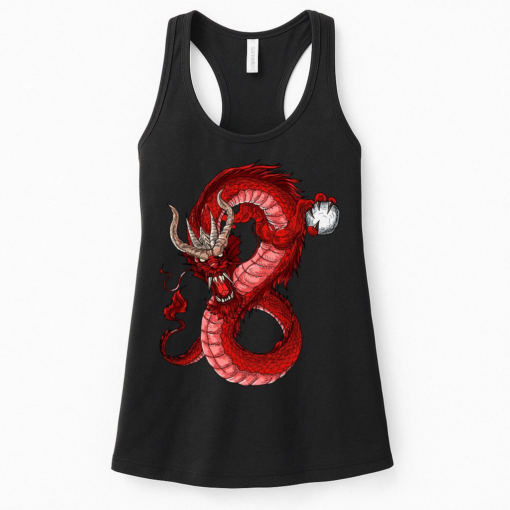 Red Dragon Womens Tank Top