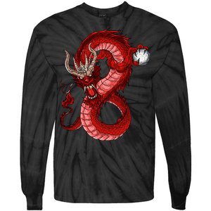 Red Dragon Tie-Dye Long Sleeve Shirt