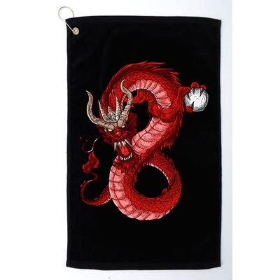 Red Dragon Golf Towel