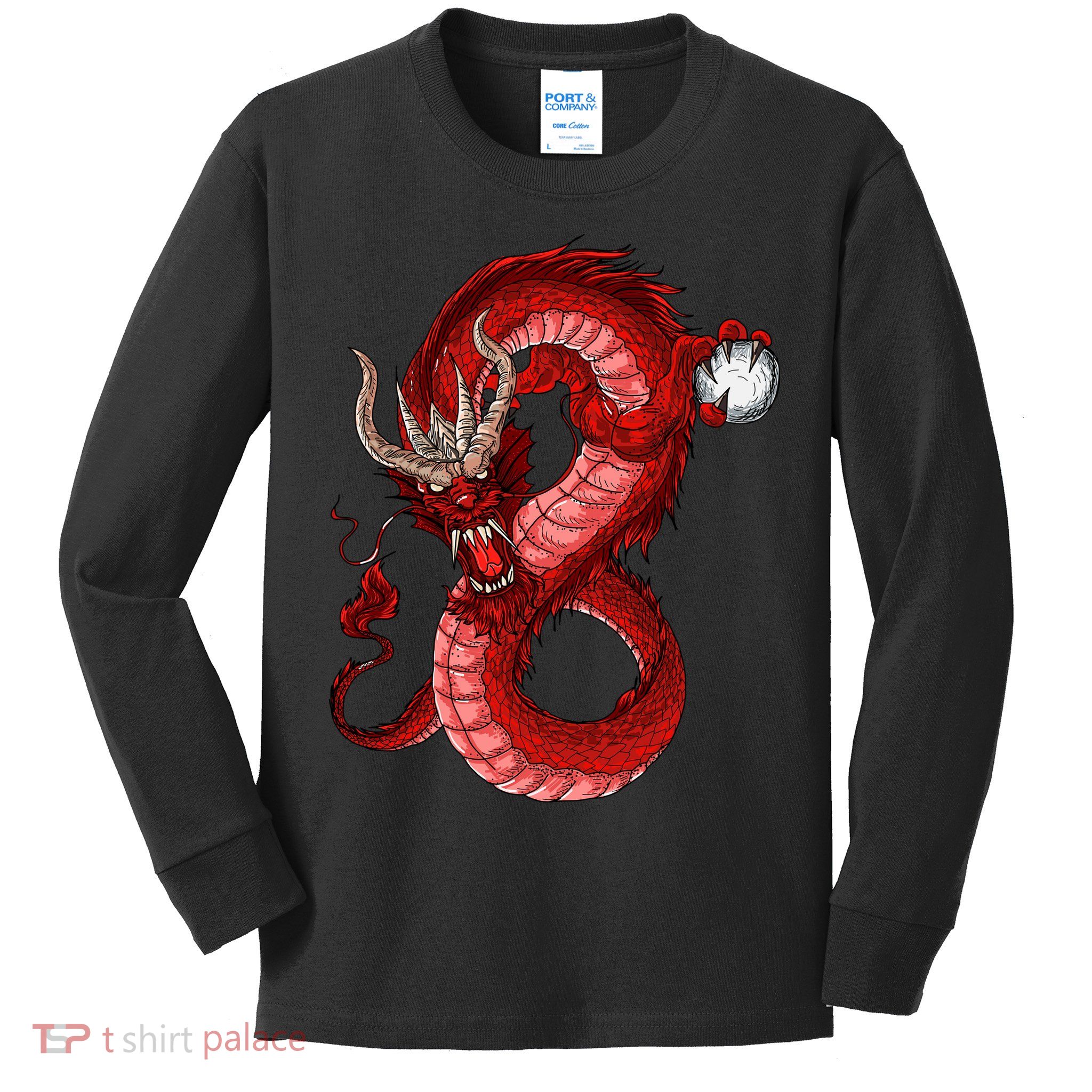 Red Dragon Kids Long Sleeve Shirt