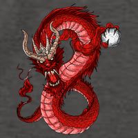 Red Dragon Vector Backpack