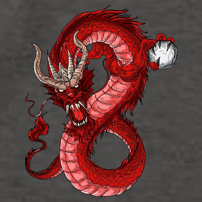 Red Dragon Vector Backpack