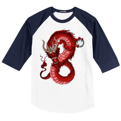 Red Dragon Baseball Sleeve Shirt