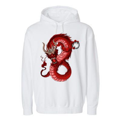 Red Dragon Garment-Dyed Fleece Hoodie