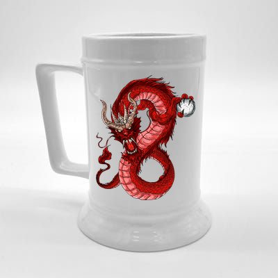 Red Dragon Beer Stein