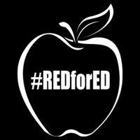 Red For Ed Cropped Pullover Crew