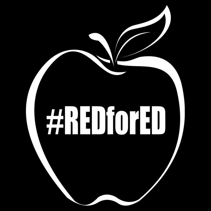 Red For Ed Cropped Pullover Crew