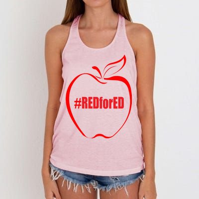 Red For Ed Women's Knotted Racerback Tank