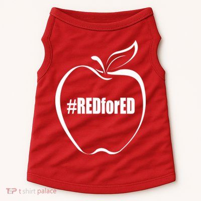 Red For Ed Doggie Tank