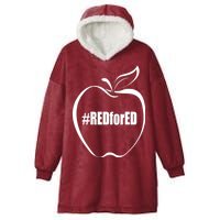 Red For Ed Hooded Wearable Blanket